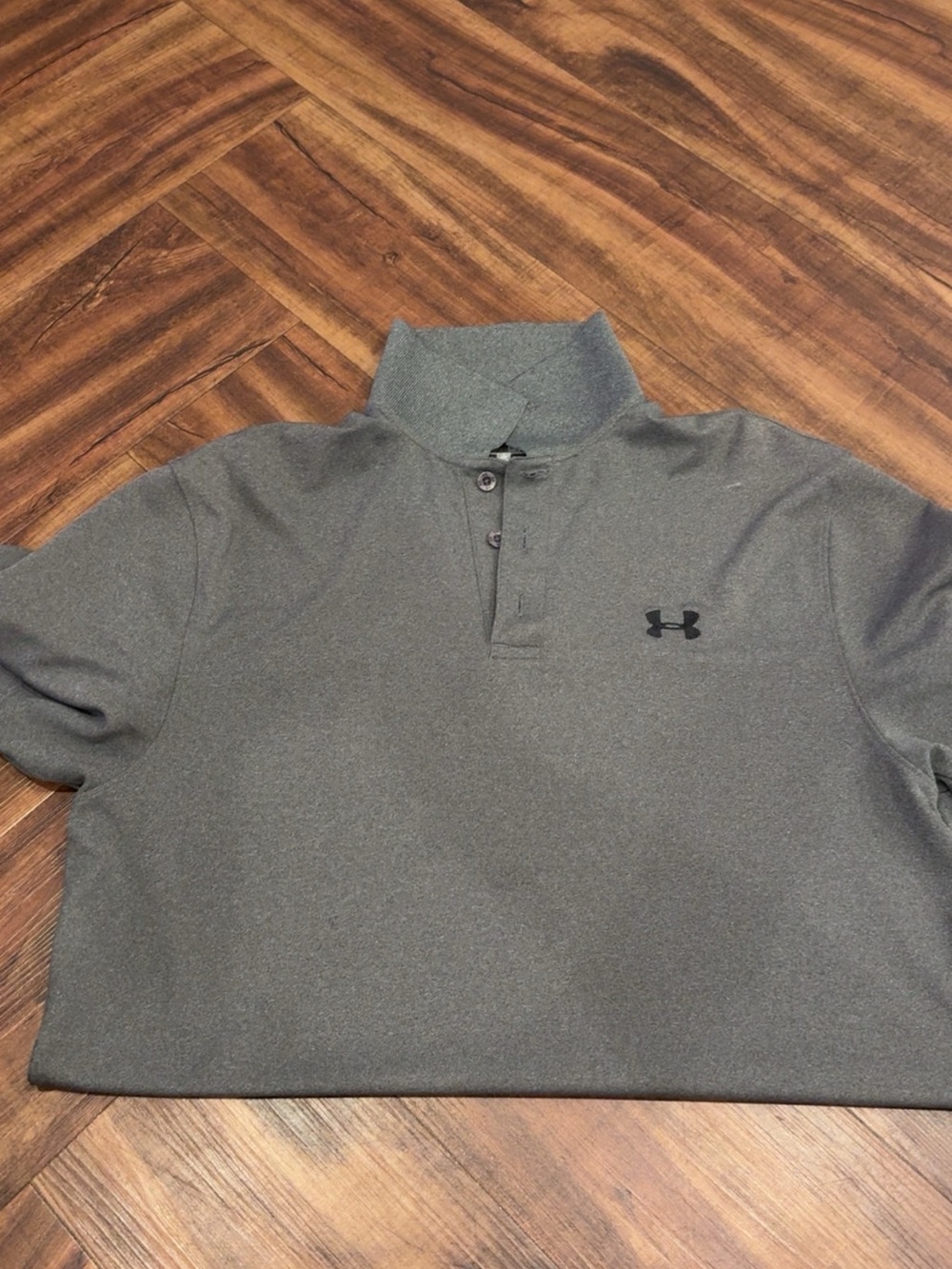 Under Armour Heather Charcoal Polo Shirt